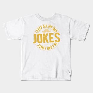 Dad Jokes Retro Gift for Father’s day, Birthday, Thanksgiving, Christmas, New Year Kids T-Shirt